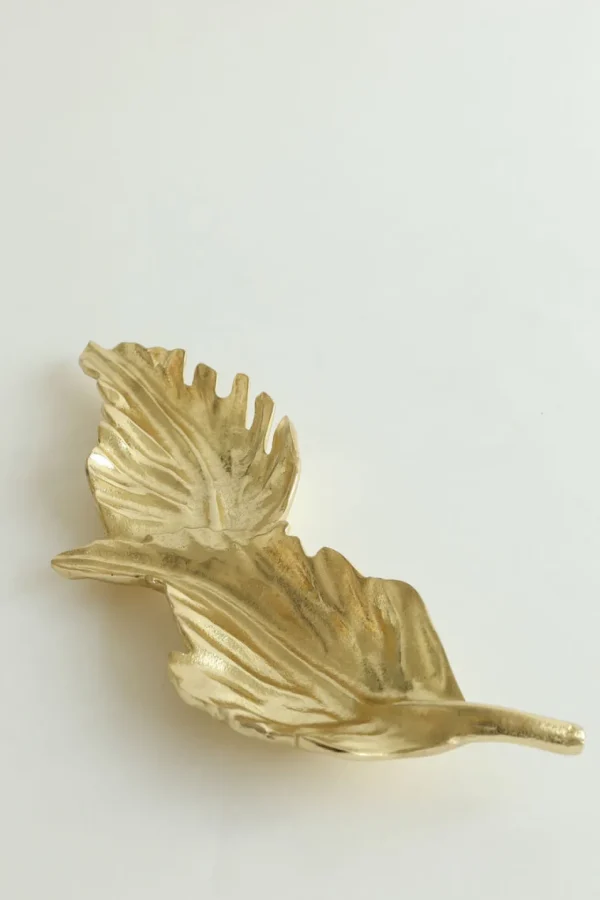 Inspire Me! Home Decor Double Metal Leaf Tray (2 Colors)