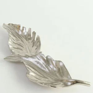 Inspire Me! Home Decor Double Metal Leaf Tray (2 Colors)