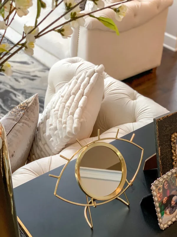 Inspire Me! Home Decor Evil Eye Table Top Mirror With Stand