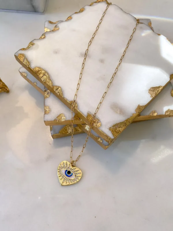 Inspire Me! Home Decor Evil Eye Necklace