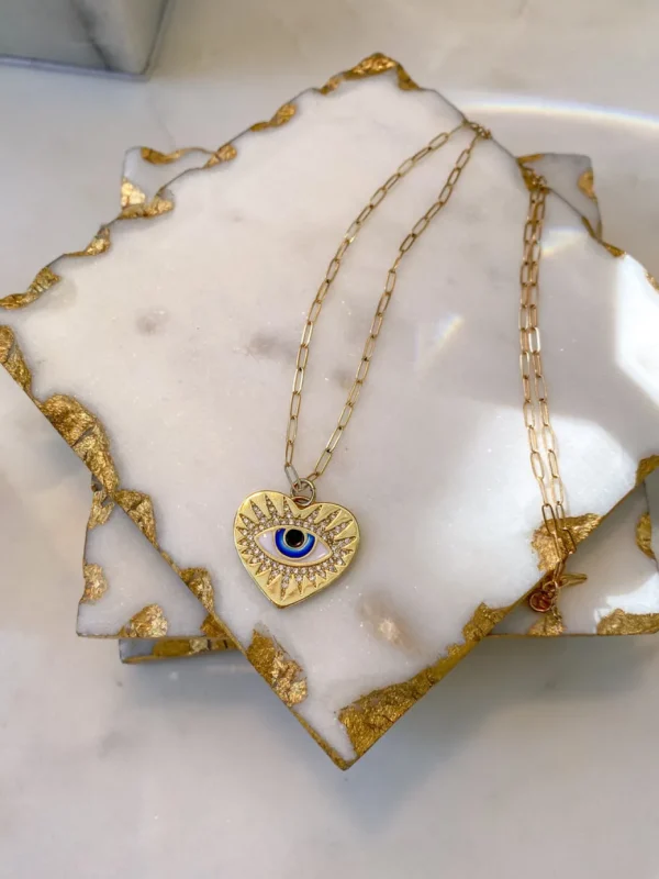 Inspire Me! Home Decor Evil Eye Necklace
