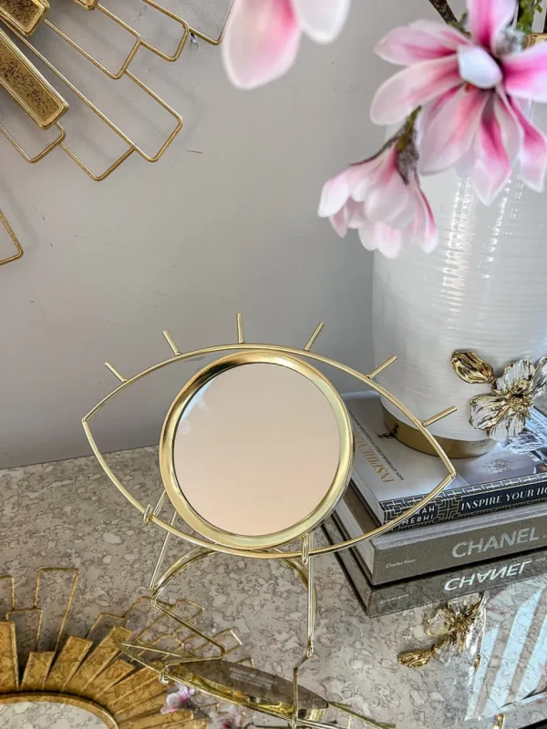 Inspire Me! Home Decor Evil Eye Table Top Mirror With Stand