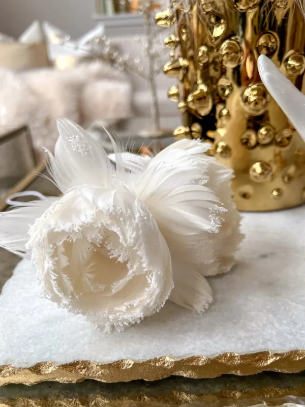 Inspire Me! Home Decor Faux Feathered Floral Stem