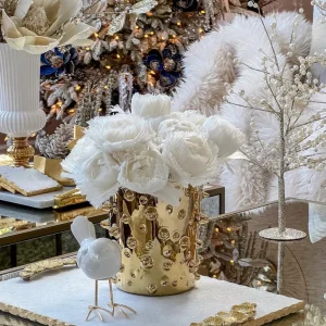 Inspire Me! Home Decor Faux Feathered Floral Stem