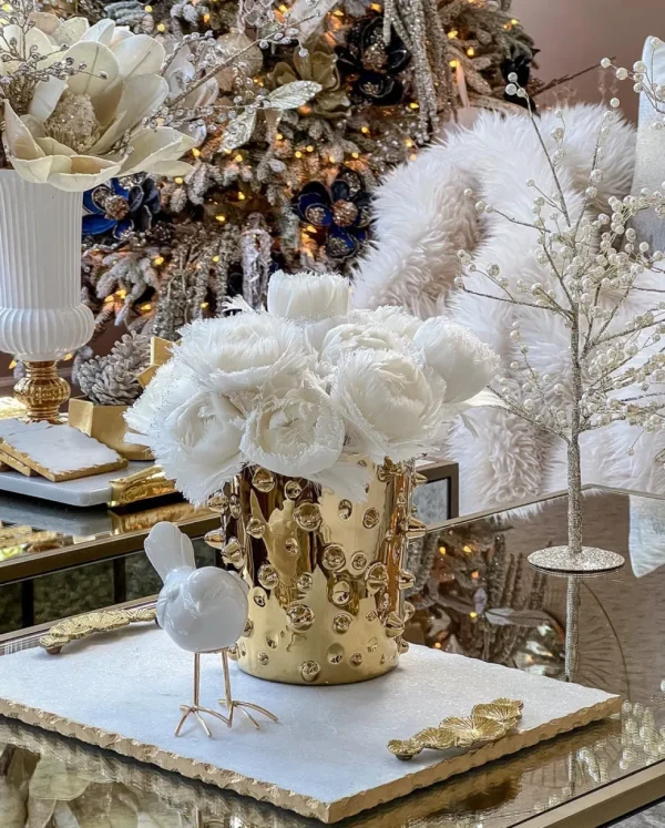 Inspire Me! Home Decor Faux Feathered Floral Stem