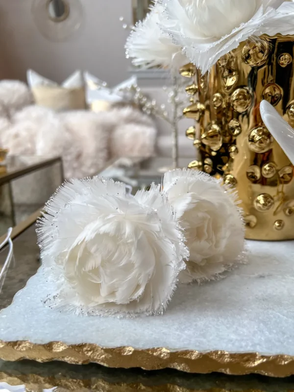Inspire Me! Home Decor Faux Feathered Floral Stem