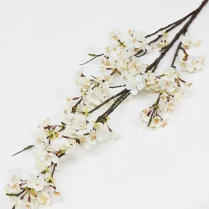 Inspire Me! Home Decor Floral Stems 51″ White Cherry Blossom Stem