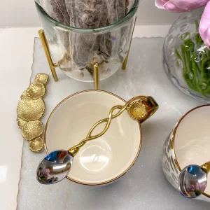 Inspire Me! Home Decor Floral Twist Tea Spoon (Set Of 4)