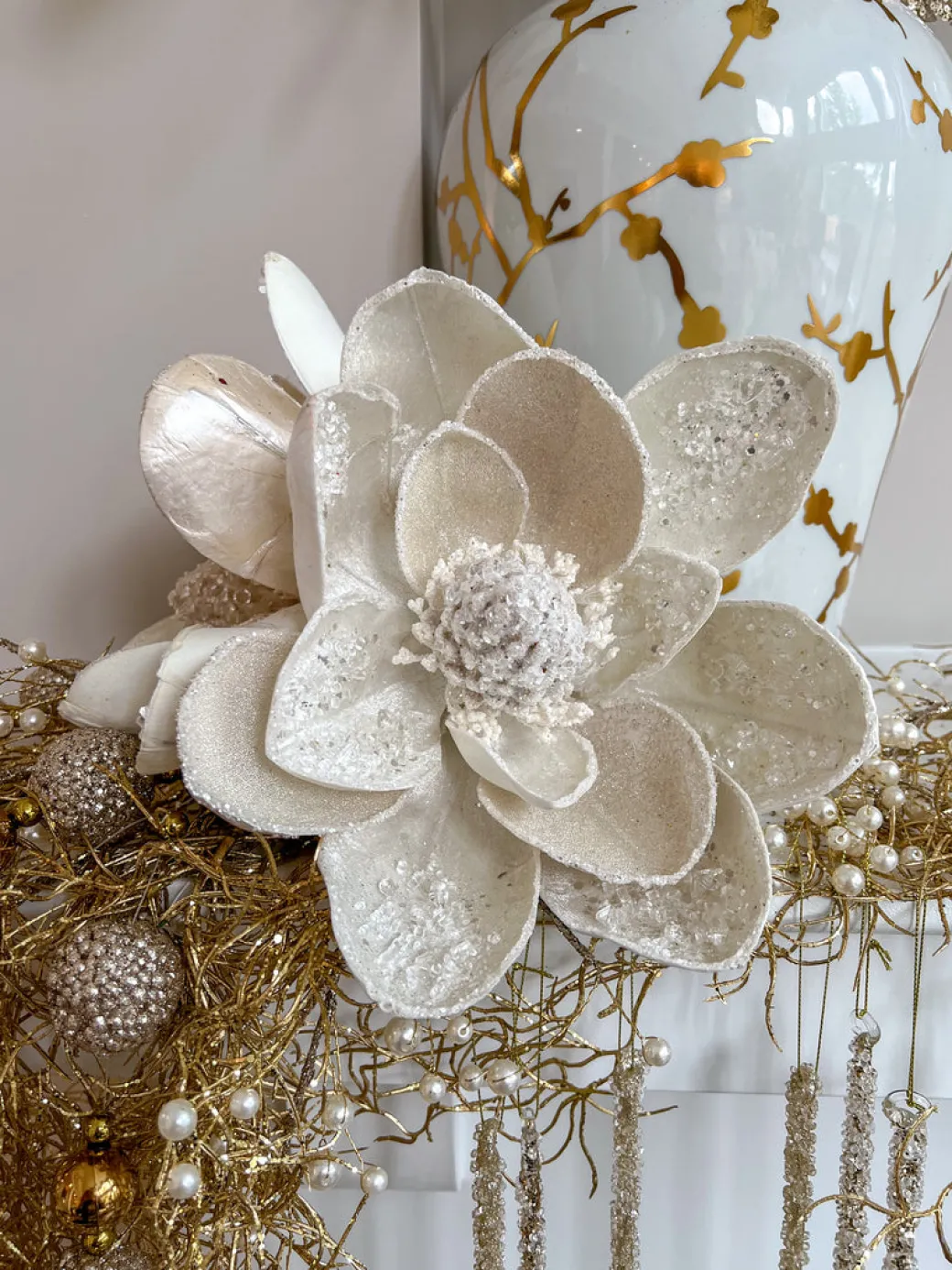 inspire_me_home_decor_flo_2-40.webp Inspire Me! Home Decor Floral Stems Large White Beaded Magnolia Stem