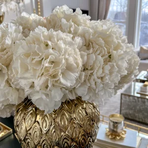 Inspire Me! Home Decor Floral Stems 26″ Ivory Hydrangea Stem