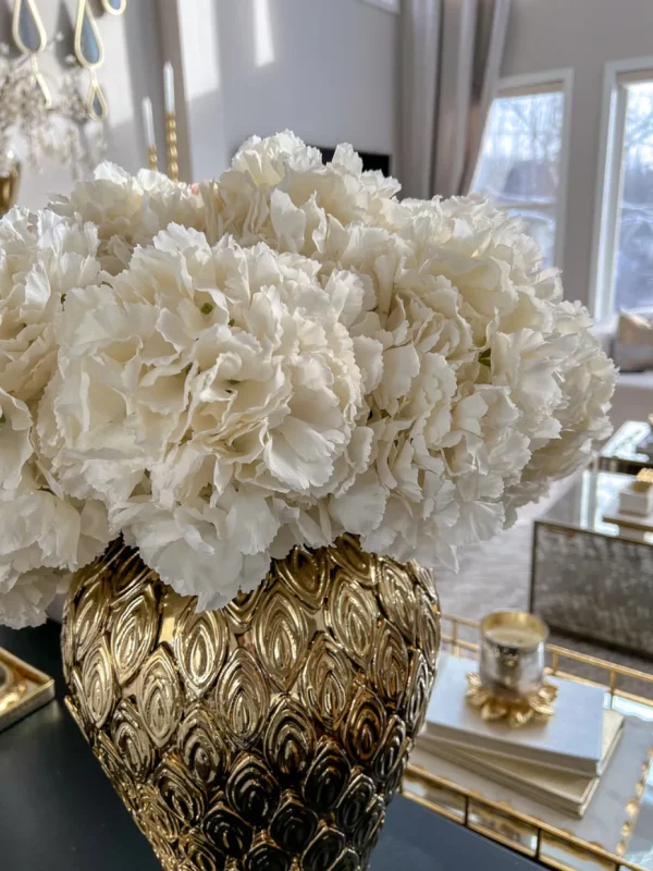 Inspire Me! Home Decor Floral Stems 26″ Ivory Hydrangea Stem