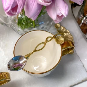 Inspire Me! Home Decor Floral Twist Tea Spoon (Set Of 4)