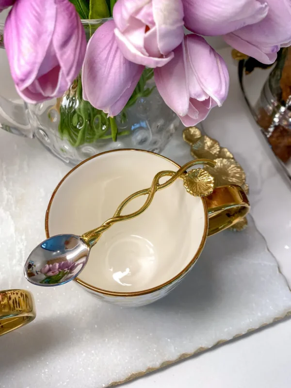 Inspire Me! Home Decor Floral Twist Tea Spoon (Set Of 4)