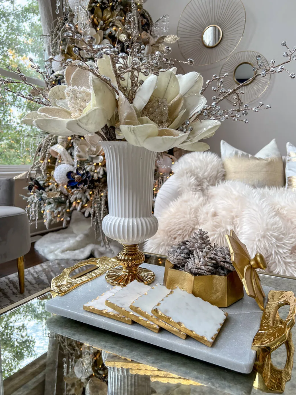 inspire_me_home_decor_flo_4-23.webp Inspire Me! Home Decor Floral Stems Large White Beaded Magnolia Stem