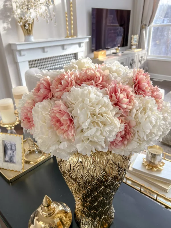 Inspire Me! Home Decor Floral Stems 26″ Ivory Hydrangea Stem