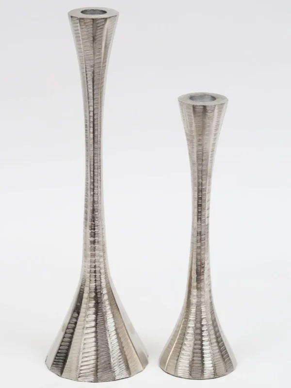 Inspire Me! Home Decor Geometric Candlesticks (2 Sizes And 2 Colors)