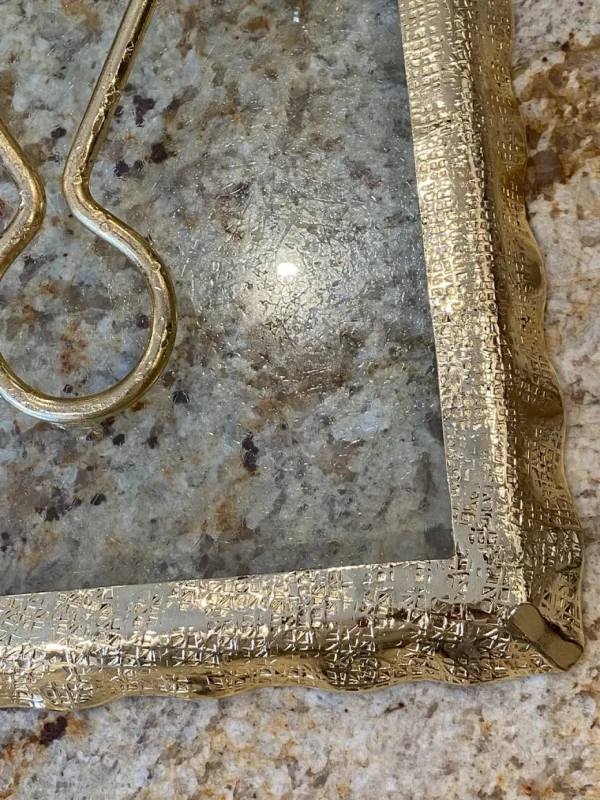 Inspire Me! Home Decor Glass And Gold Napkin Holder