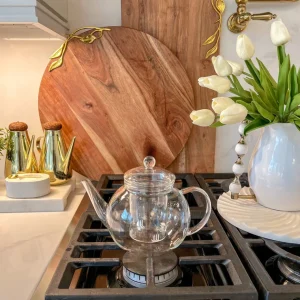 Inspire Me! Home Decor Glass Teapot With Loose Tea Infuser KITCHEN