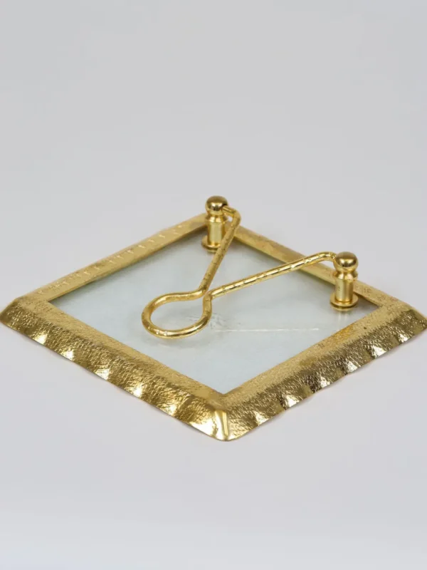 Inspire Me! Home Decor Glass And Gold Napkin Holder