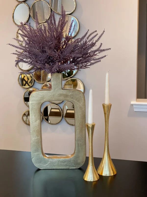 Inspire Me! Home Decor Gold Abstract Decorative Vase