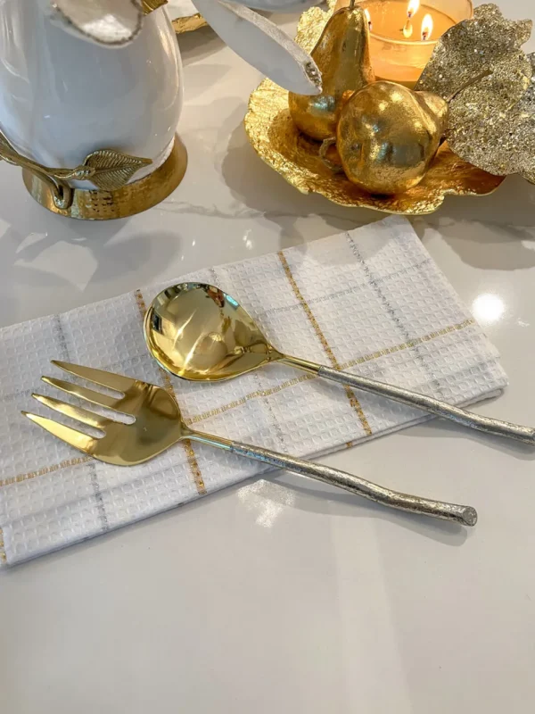 Inspire Me! Home Decor Gold And Silver Serving Spoons