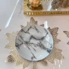 Inspire Me! Home Decor Gold Metallic Maple Leaf Place Mats (Set Of 4)