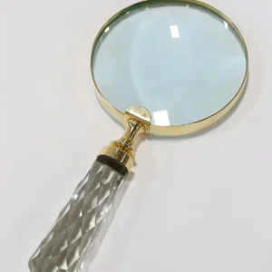 Inspire Me! Home Decor Gold Magnifying Glass W/ Textured Glass Handle