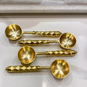Inspire Me! Home Decor Gold Hammered Handle Spoons (Set Of 4)