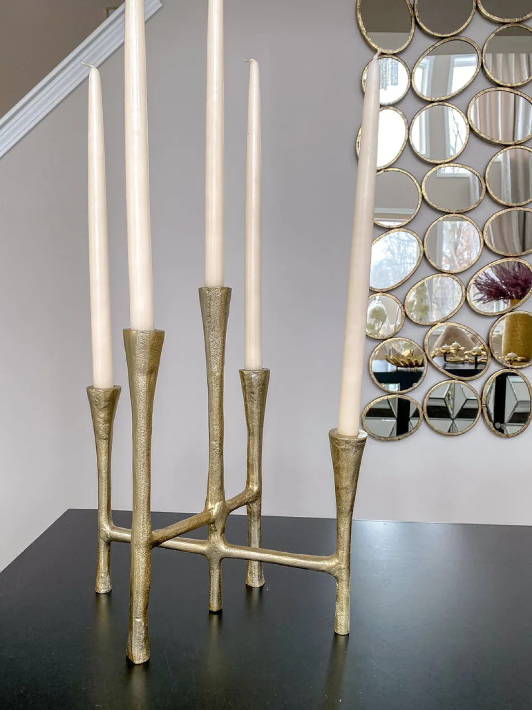 inspire_me_home_decor_gol_1-148.webp Inspire Me! Home Decor Gold 5 Candlestick Holder