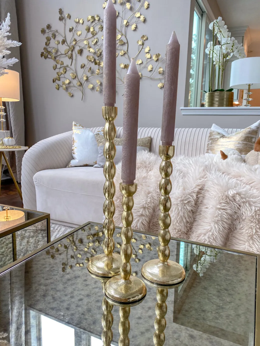 inspire_me_home_decor_gol_1-153.webp Inspire Me! Home Decor Gold Bead Design Candle Stick (3 Sizes)