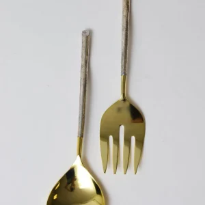 Inspire Me! Home Decor Gold And Silver Serving Spoons