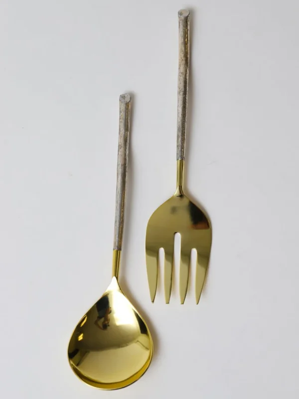 Inspire Me! Home Decor Gold And Silver Serving Spoons