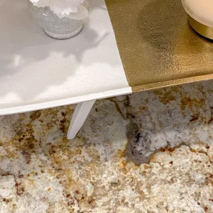 Inspire Me! Home Decor Gold And White Stand