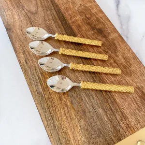 Inspire Me! Home Decor Gold Herringbone Tea Spoon