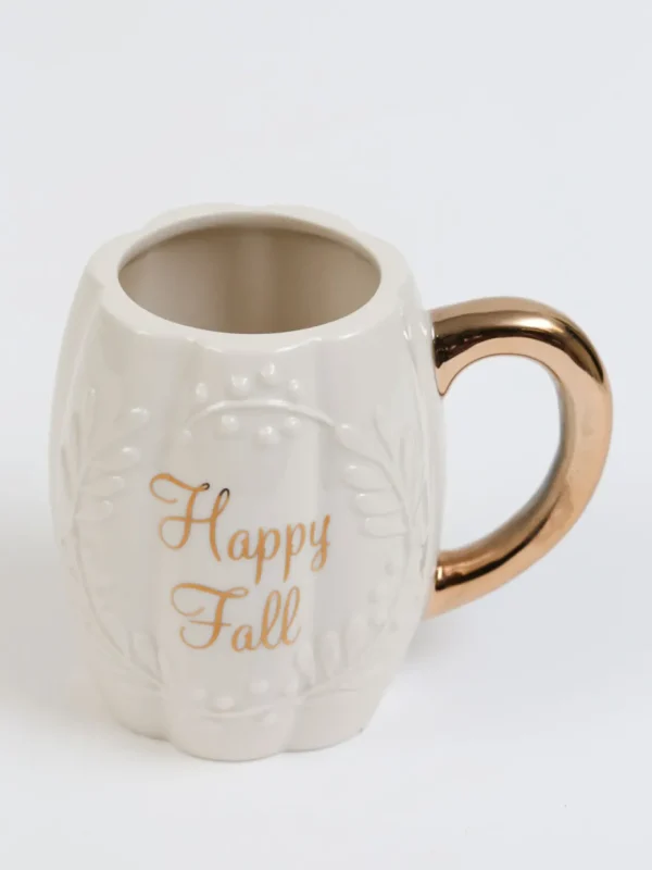 Inspire Me! Home Decor Gold Happy Fall Mug