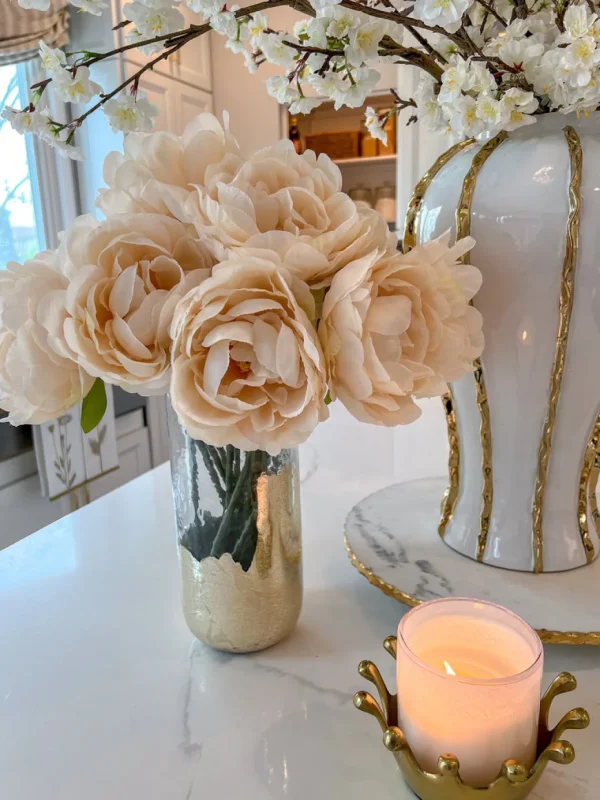 Inspire Me! Home Decor Gold Crown Candle Holder