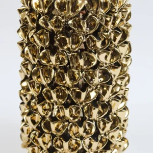 Inspire Me! Home Decor Gold Vase With Petal Design