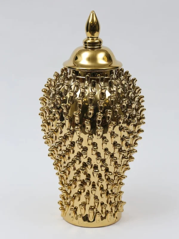 Inspire Me! Home Decor Gold Studded Ginger Jar (3 Sizes)
