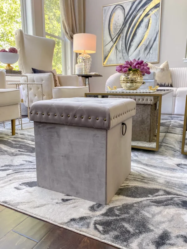 Inspire Me! Home Decor Gold Anastasia Storage Ottoman (4 Colors)