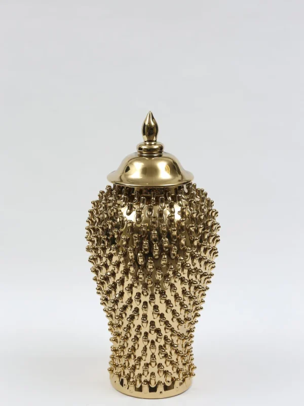 Inspire Me! Home Decor Gold Studded Ginger Jar (3 Sizes)