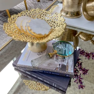 Inspire Me! Home Decor Gold Magnifying Glass W/ Textured Glass Handle