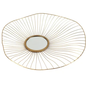 Inspire Me! Home Decor Gold Asymmetrical Circle Mirrors (Set Of 3 – 3 Different Sizes)