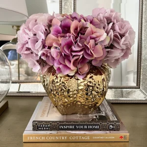 Inspire Me! Home Decor Gold Pomegranate Vase (2 Sizes)