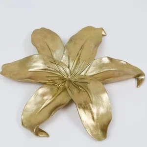 Inspire Me! Home Decor Gold Flower Wall Art