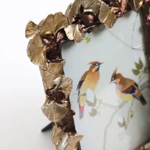 Inspire Me! Home Decor Gold Ginko Leaf Picture Frame (2 Sizes) Picture Frames