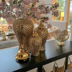 Inspire Me! Home Decor Gold Studded Ginger Jar (3 Sizes)