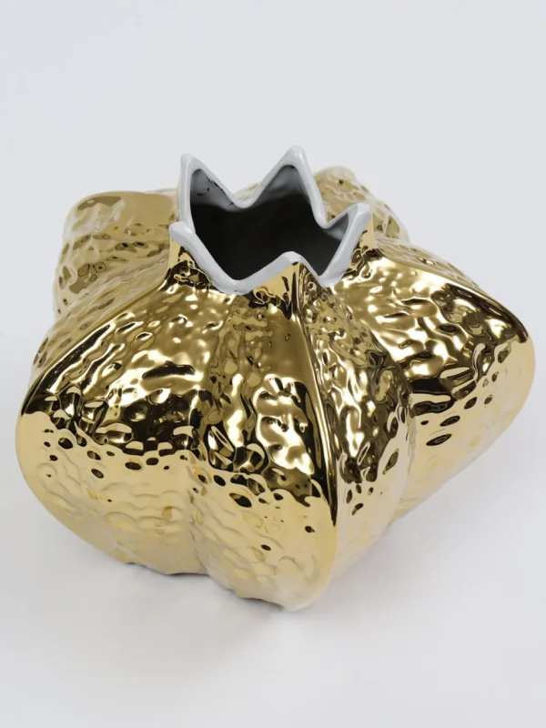 Inspire Me! Home Decor Gold Pomegranate Vase (2 Sizes)