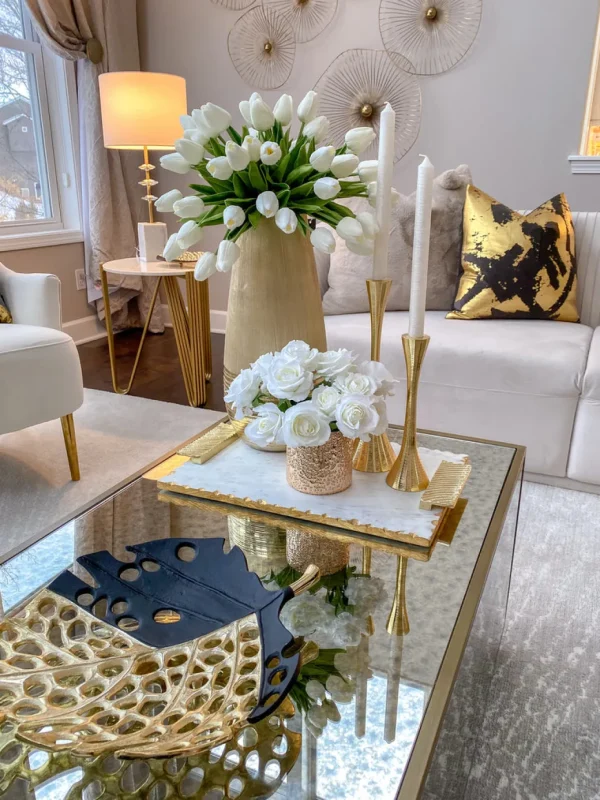 Inspire Me! Home Decor Gold Texture Votive Vase
