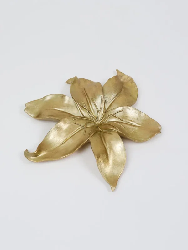 Inspire Me! Home Decor Gold Flower Wall Art