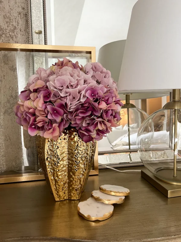 Inspire Me! Home Decor Gold Pomegranate Vase (2 Sizes)